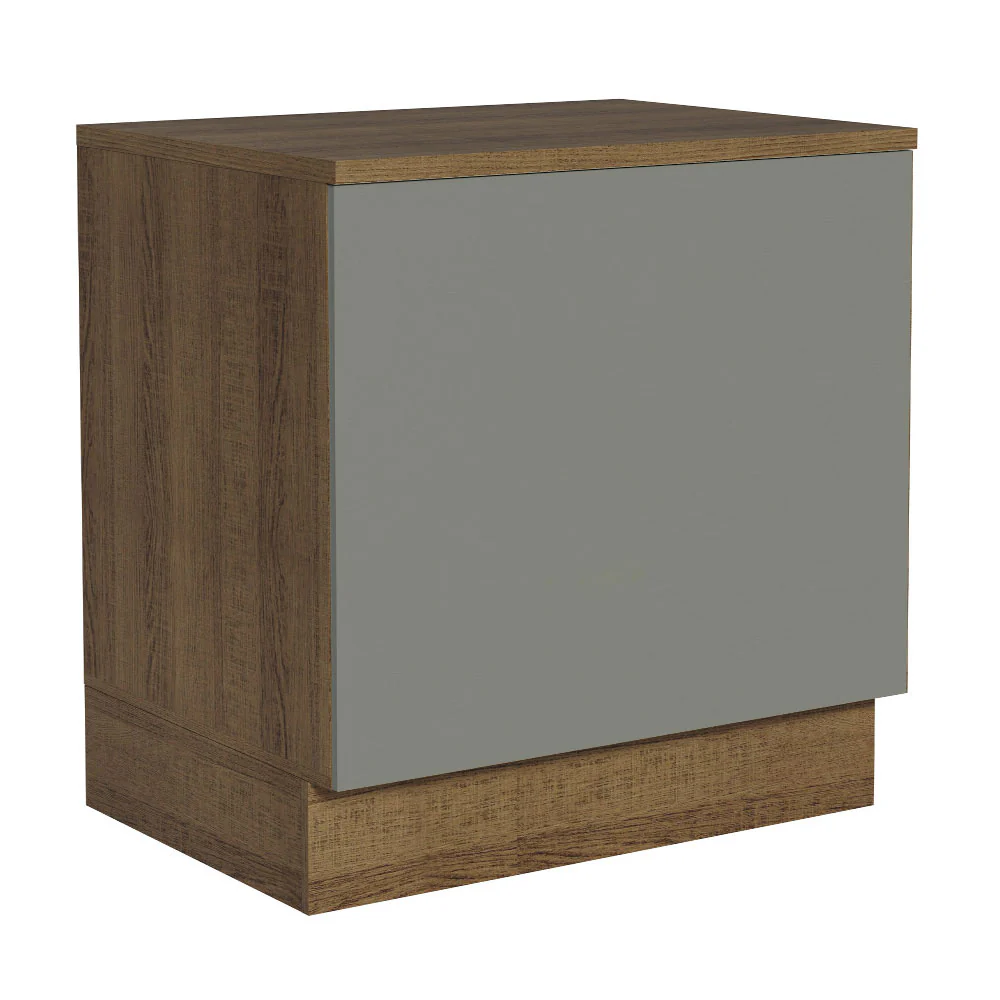 Balcão para Forno de Embutir 80 x 60 cm Com Tampo Rustic/Cinza Agata Madesa - Image 3