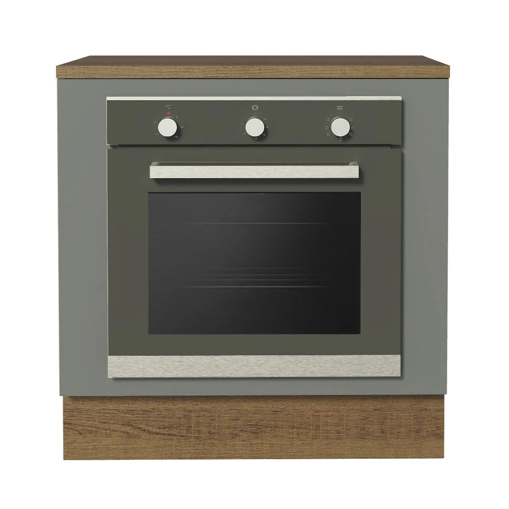 Balcão para Forno de Embutir 80 x 60 cm Com Tampo Rustic/Cinza Agata Madesa - Image 6