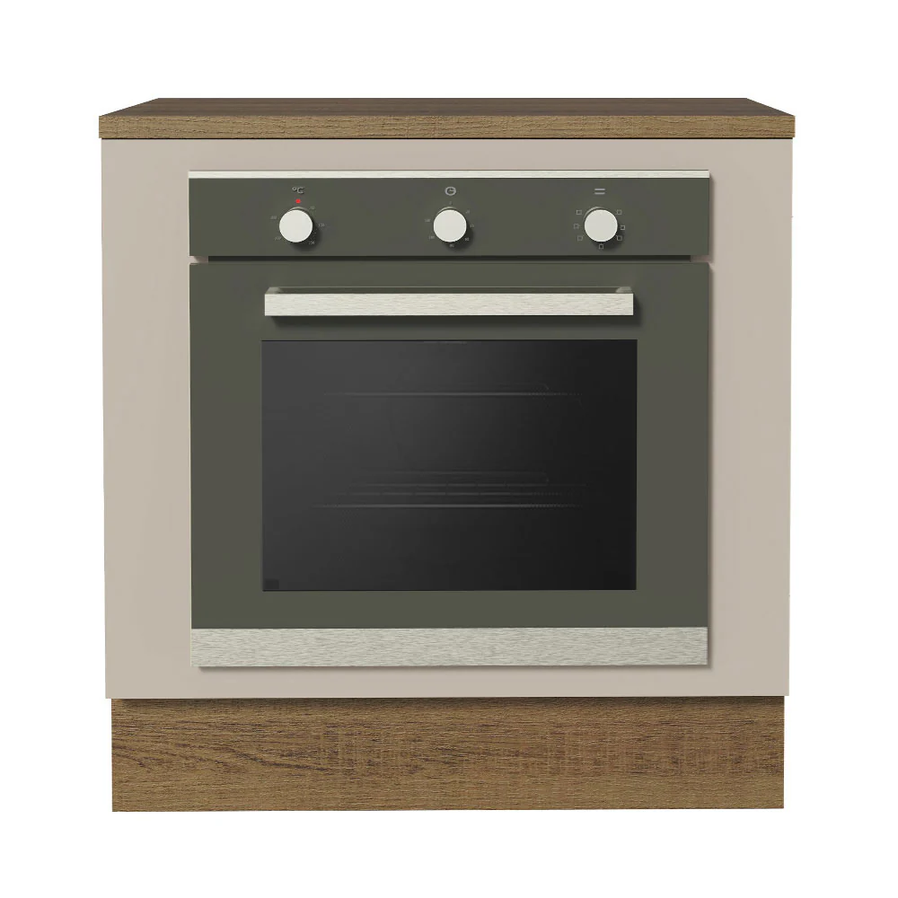 Balcão para Forno de Embutir 80 x 60 cm Com Tampo Rustic/Crema Agata Madesa - Image 6