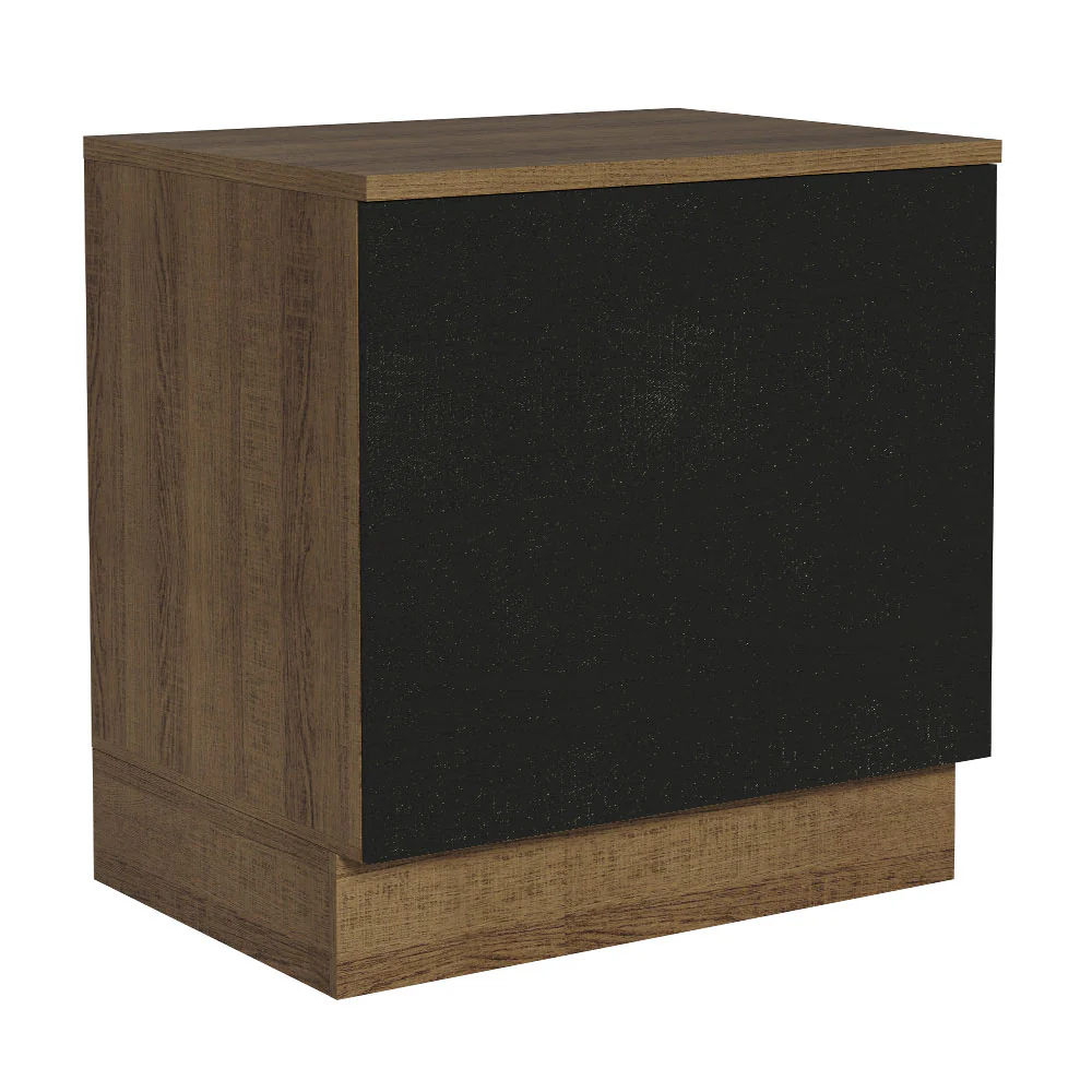 Balcão para Forno de Embutir 80 x 60 cm Com Tampo Rustic/Preto Agata, Glamy, Madesa - Image 3