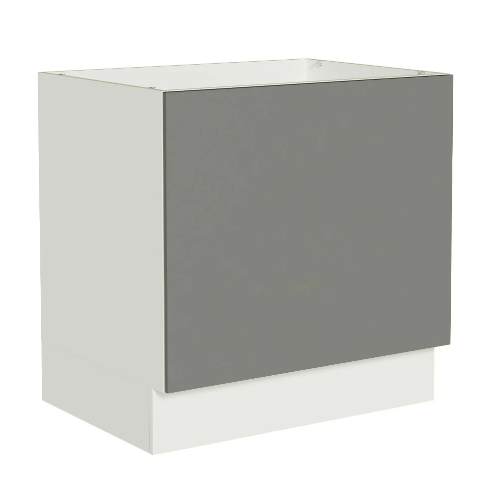Balcão para Forno de Embutir 80 x 60 cm Sem Tampo Branco/Cinza Agata Madesa - Image 3