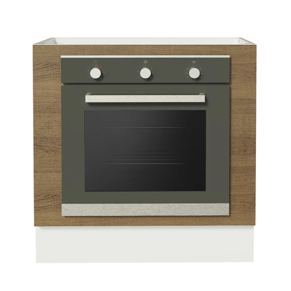 Balcão para Forno de Embutir 80 x 60 cm Sem Tampo Branco/Rustic Glamy, Stella Madesa - Image 6