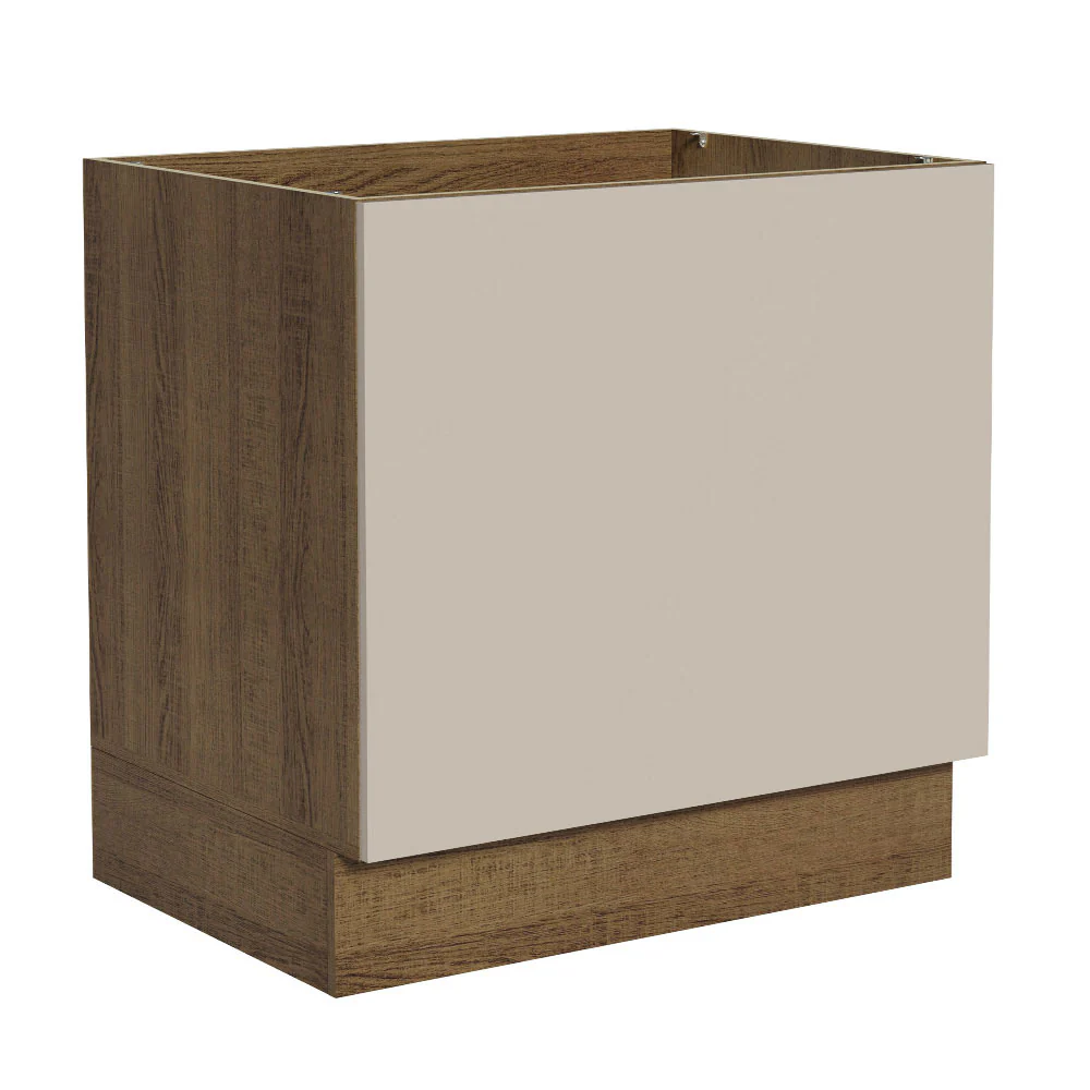Balcão para Forno de Embutir 80 x 60 cm Sem Tampo Rustic/Crema Agata Madesa - Image 3