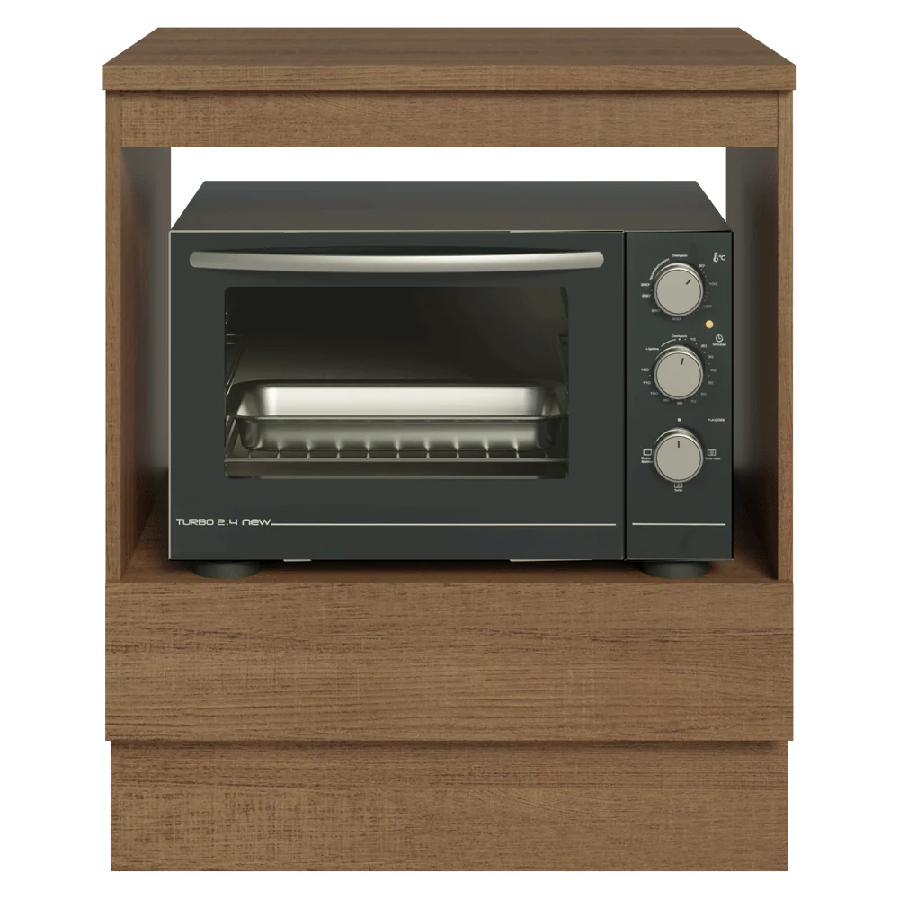 Balcão para Forno/Micro-ondas 70 x 60 cm 1 Gaveta (Com Tampo) Rustic Madesa - Image 7