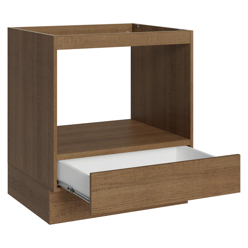 Balcão para Forno/Micro-ondas 70 x 60 cm 1 Gaveta (Sem Tampo) Rustic Madesa - Image 6