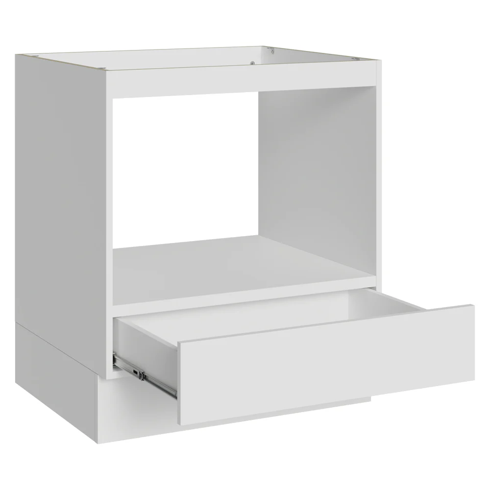 Balcão para Forno/Micro-ondas 70 cm 1 Gaveta (Sem Tampo) Branco Madesa - Image 7