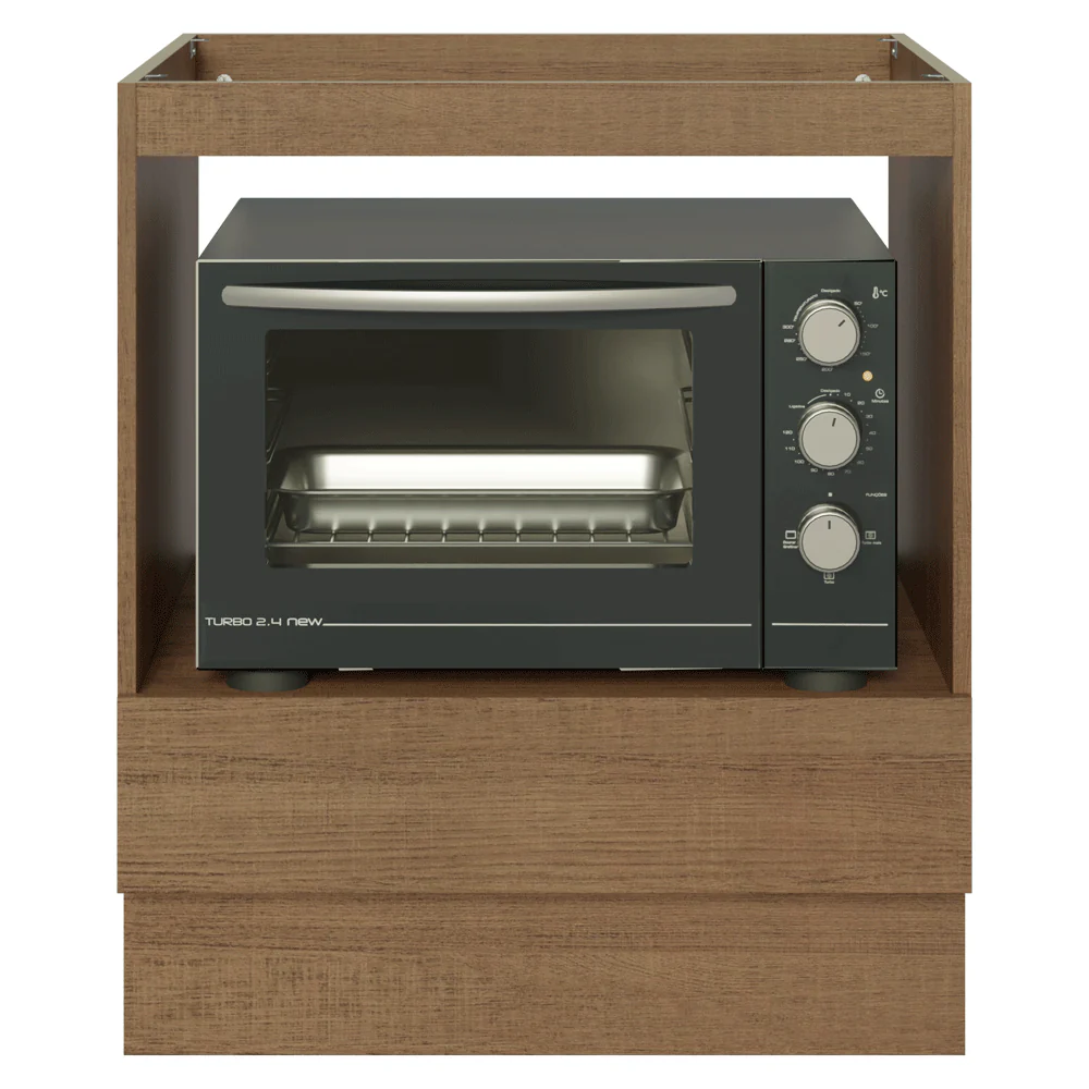 Balcão para Forno/Micro-ondas 70 cm 1 Gaveta (Sem Tampo) Rustic Madesa - Image 8