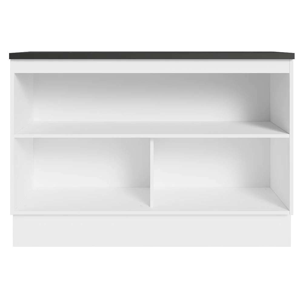 Balcão Cozinha 100% MDF 120 cm 2 Portas Branco/Rustic Acordes Madesa - Image 6