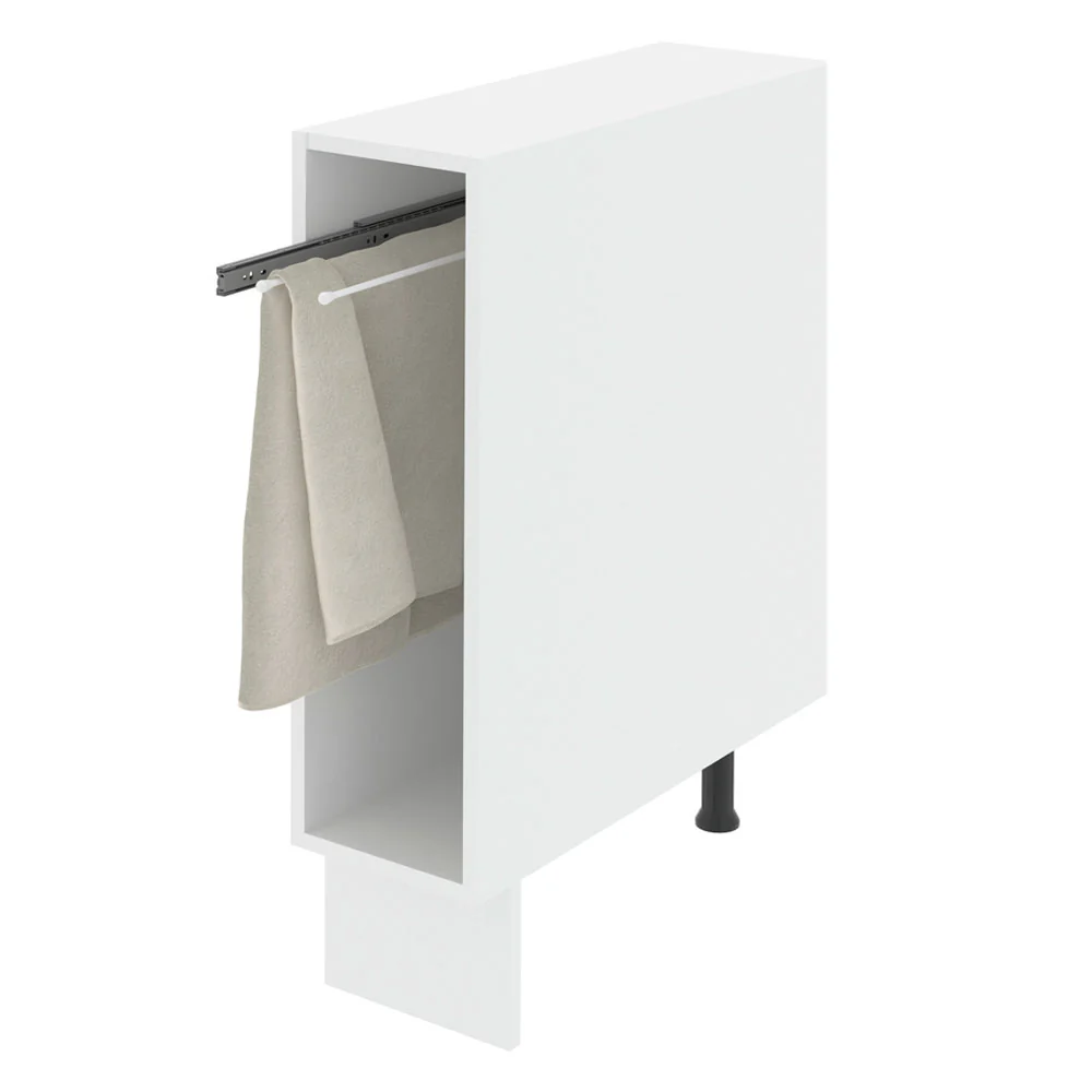 Balcão Porta-Pano 20 x 60 cm (Sem Tampo) para Cozinhas Branco Madesa - Image 3