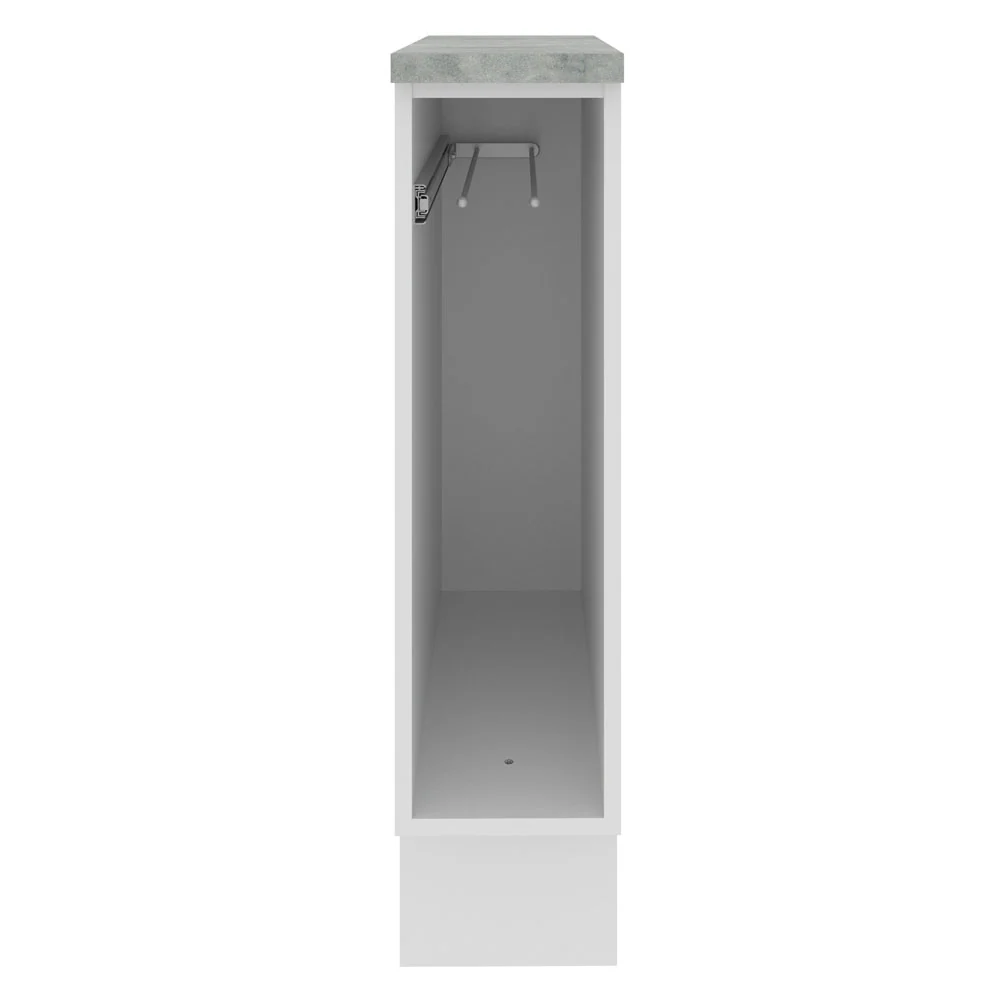 Balcão Porta-Pano 20 x 60 cm (Com Tampo) para Cozinhas Branco Madesa - Image 8