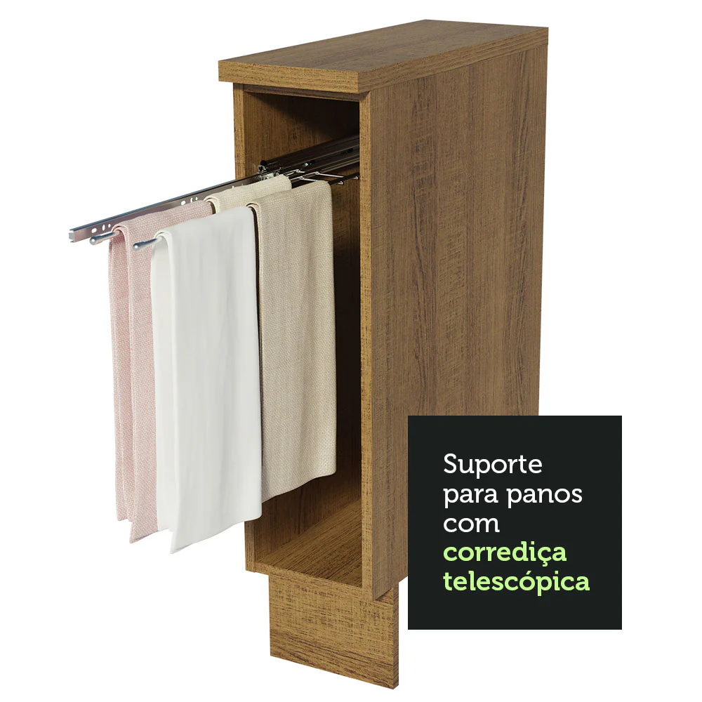 Balcão Porta-Pano 20 x 60 cm (Com Tampo) para Cozinhas Rustic Madesa - Image 5