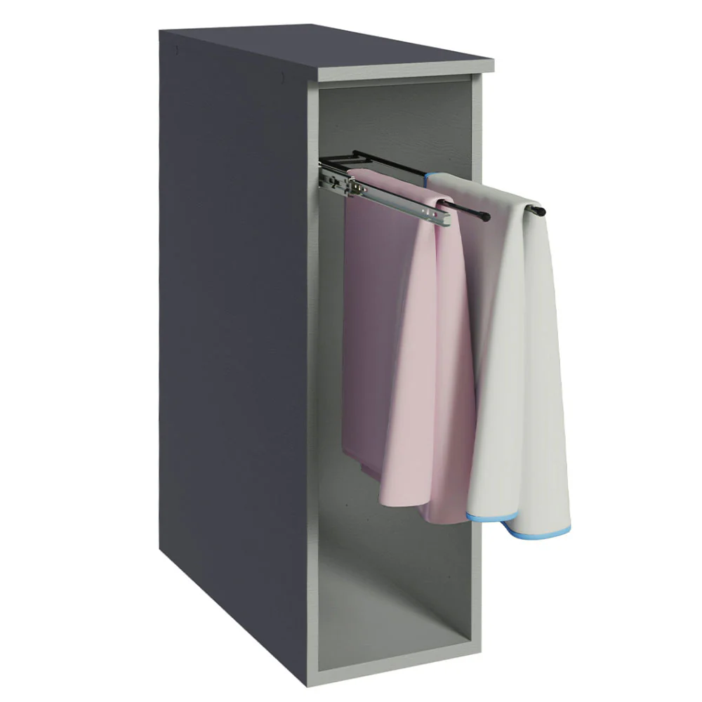 Balcão Porta-Pano 20 cm Suspenso Cinza Nice Madesa - Image 6