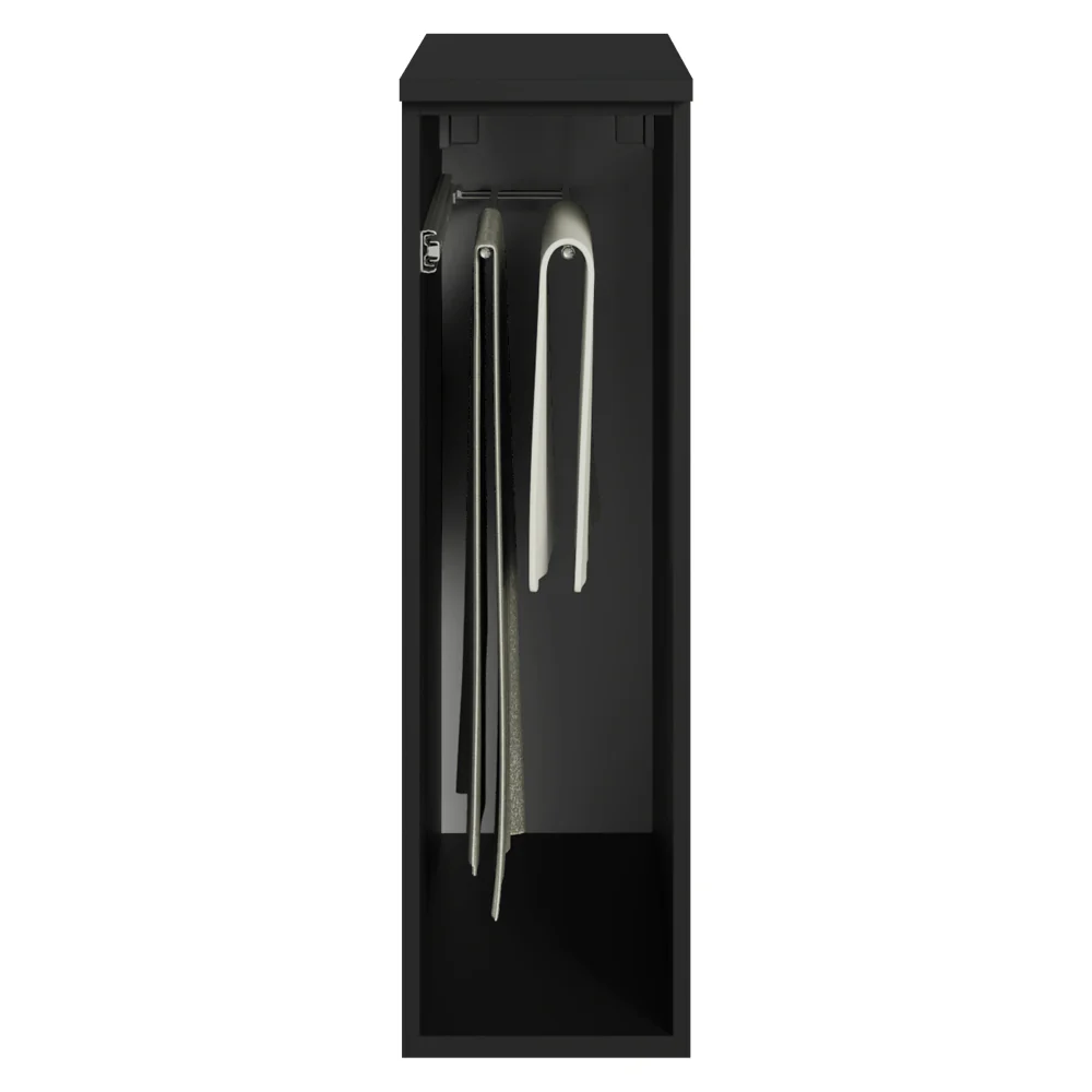 Balcão Porta-Pano 20 cm Suspenso Preto Nice Madesa - Image 4