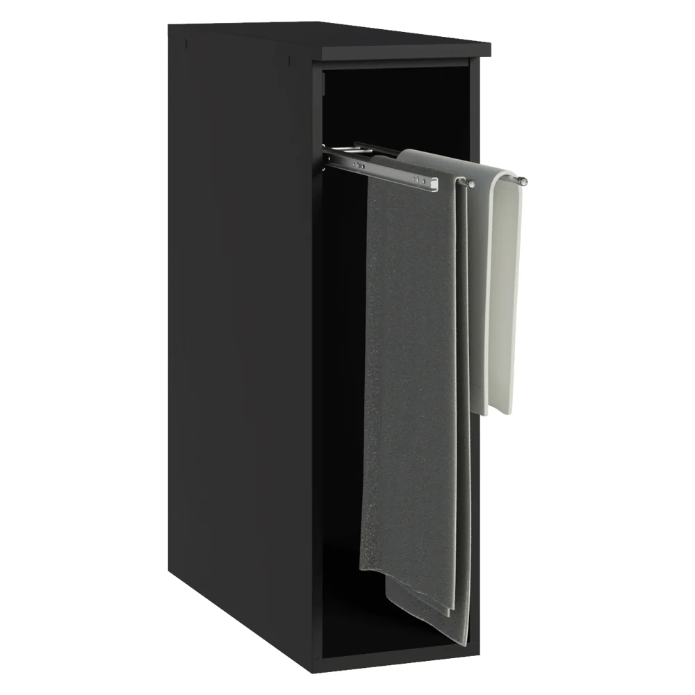 Balcão Porta-Pano 20 cm Suspenso Preto Nice Madesa - Image 7