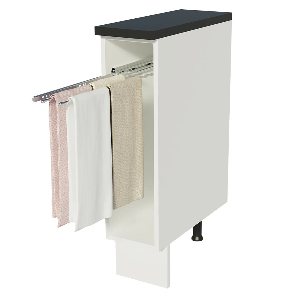 Balcão Porta-Pano Madesa Acordes 100% MDF Branco - Image 3
