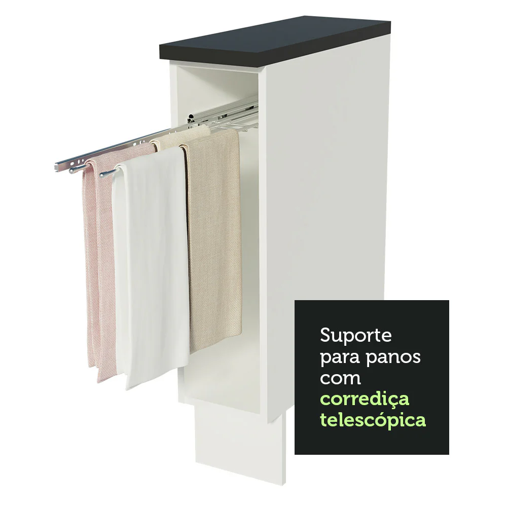 Balcão Porta-Pano Madesa Acordes 100% MDF Branco - Image 5