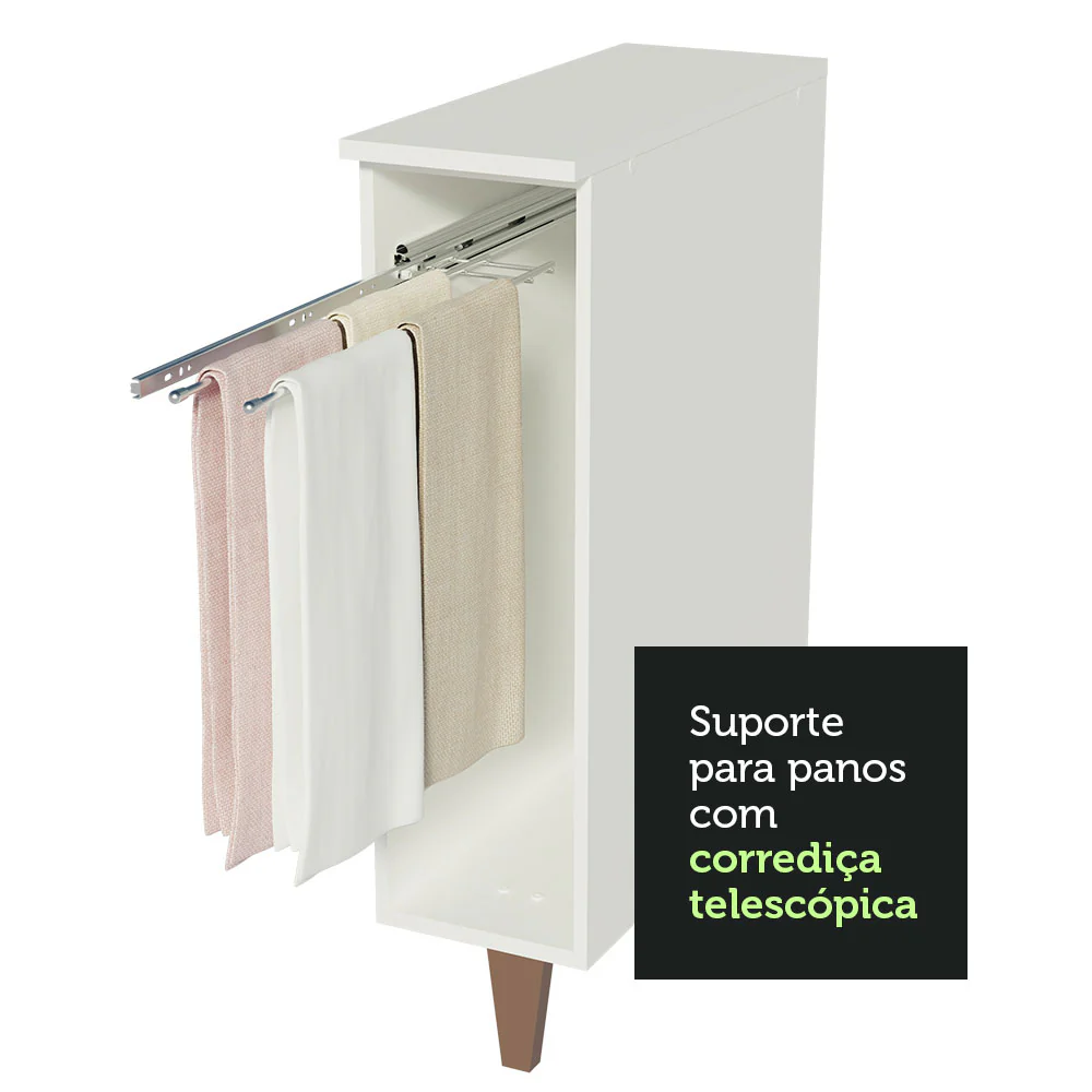 Balcão Porta-Pano Madesa Reims 20 cm Branco - Image 7