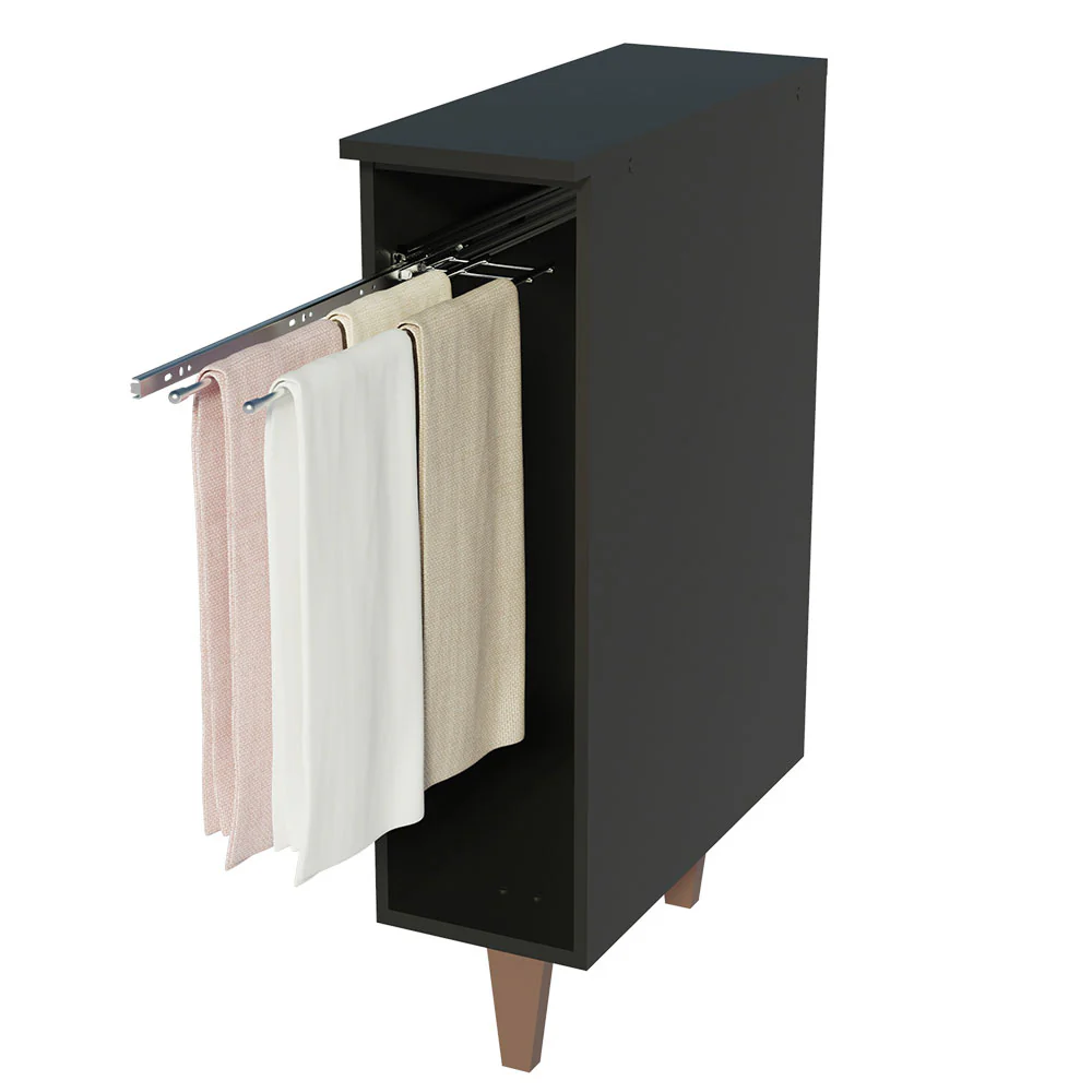 Balcão Porta-Pano Madesa Reims 20 cm Preto - Image 4