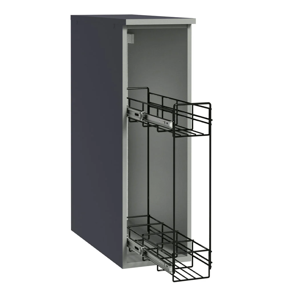 Balcão Porta-Temperos 20 cm Suspenso Cinza Nice Madesa - Image 6