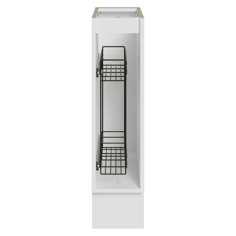 Balcão Porta-Temperos 20x60 cm 1 Porta (Sem Tampo) Branco/Crema Vik Madesa - Image 12