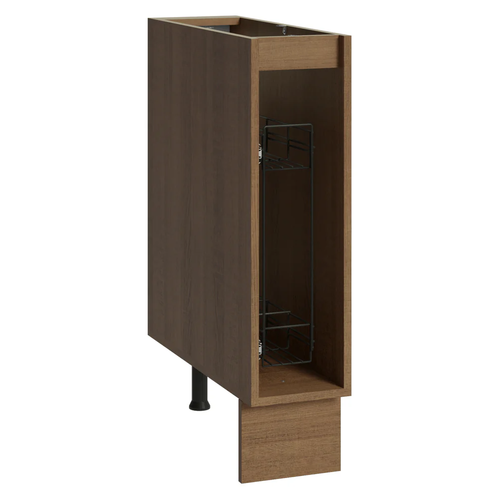 Balcão Porta-Temperos 20x60 cm 1 Porta (Sem Tampo) Rustic/Crema Vik Madesa - Image 7
