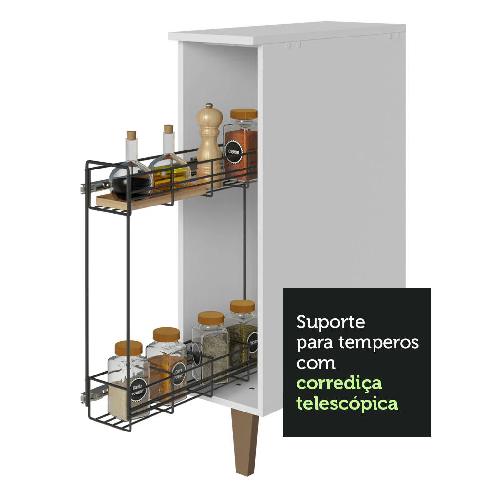 Balcão Porta-Temperos Branco Reims Madesa - Image 7