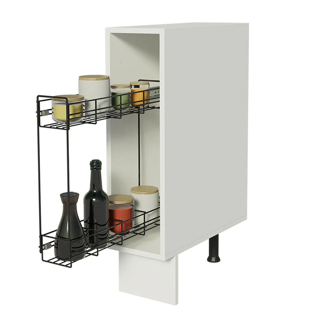 Balcão Porta-Temperos 20 x 60 cm (Sem Tampo) para Cozinhas Branco Madesa - Image 3