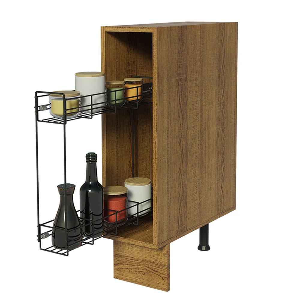 Balcão Porta-Temperos 20 x 60 cm (Sem Tampo) para Cozinhas Rustic Madesa - Image 3