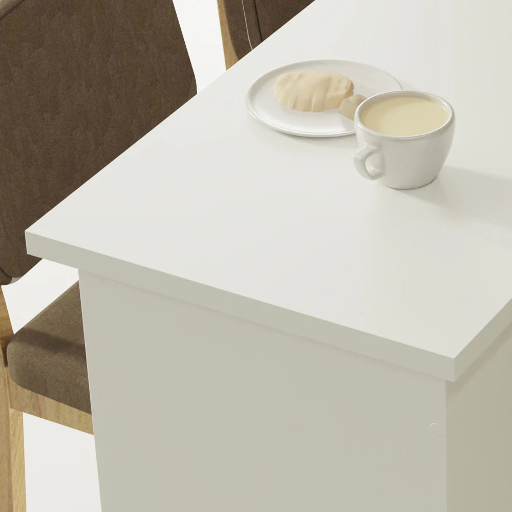 Bancada Ilha para Cozinha 120 cm Branco Madesa - Image 6
