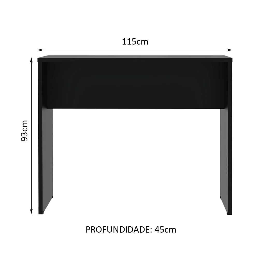 Bancada para Cozinha Madesa 115 cm Preto - Image 3