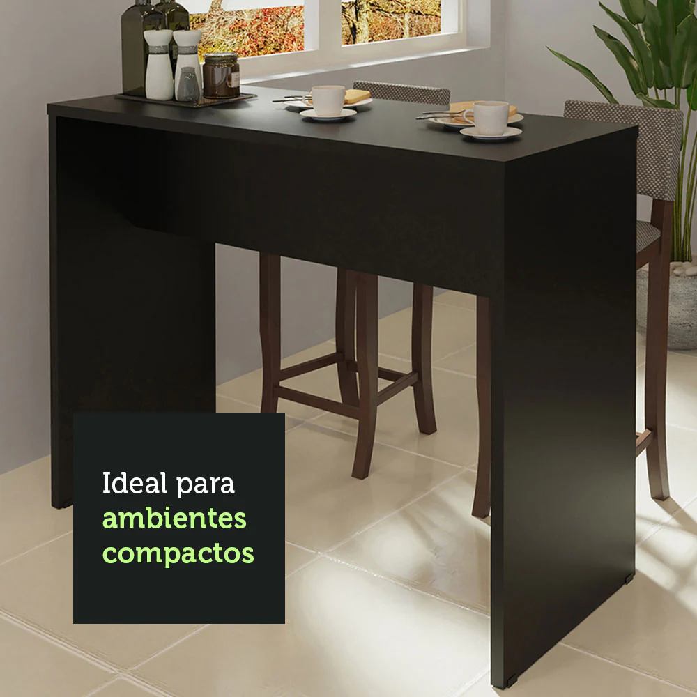 Bancada para Cozinha Madesa 115 cm Preto - Image 5