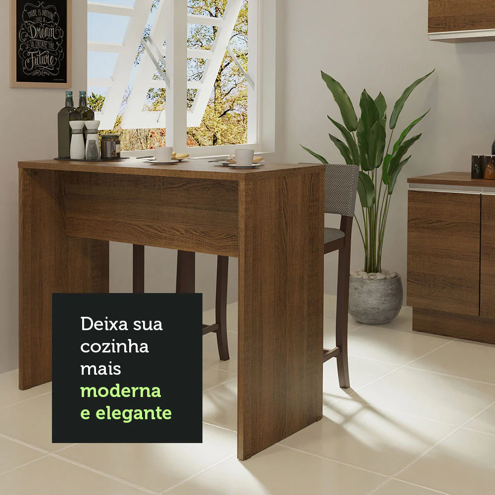 Bancada para Cozinha Madesa 115 cm Rustic - Image 6