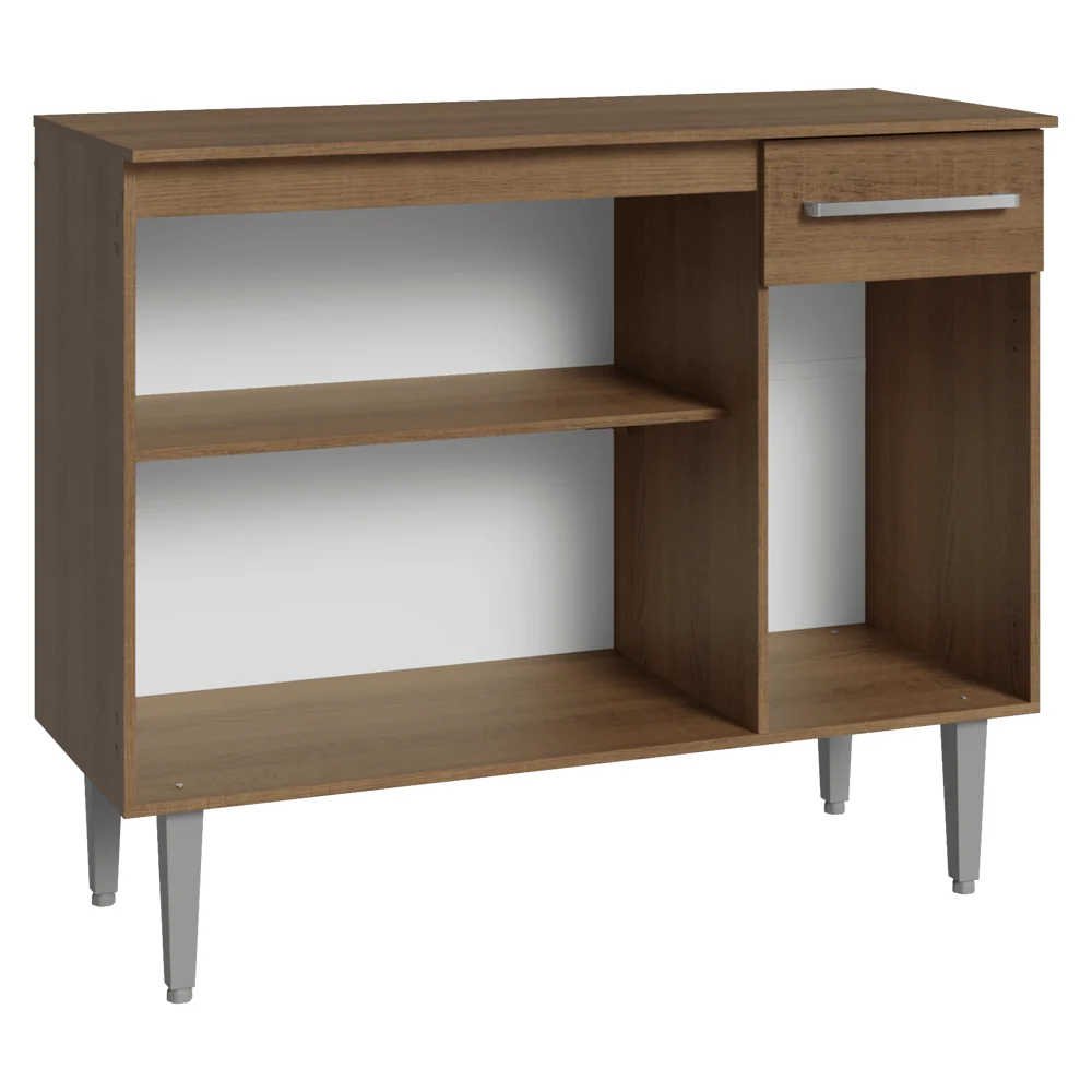 Buffet Aparador 105cm 3 Portas e 1 Gaveta Rustic Madesa - Image 5