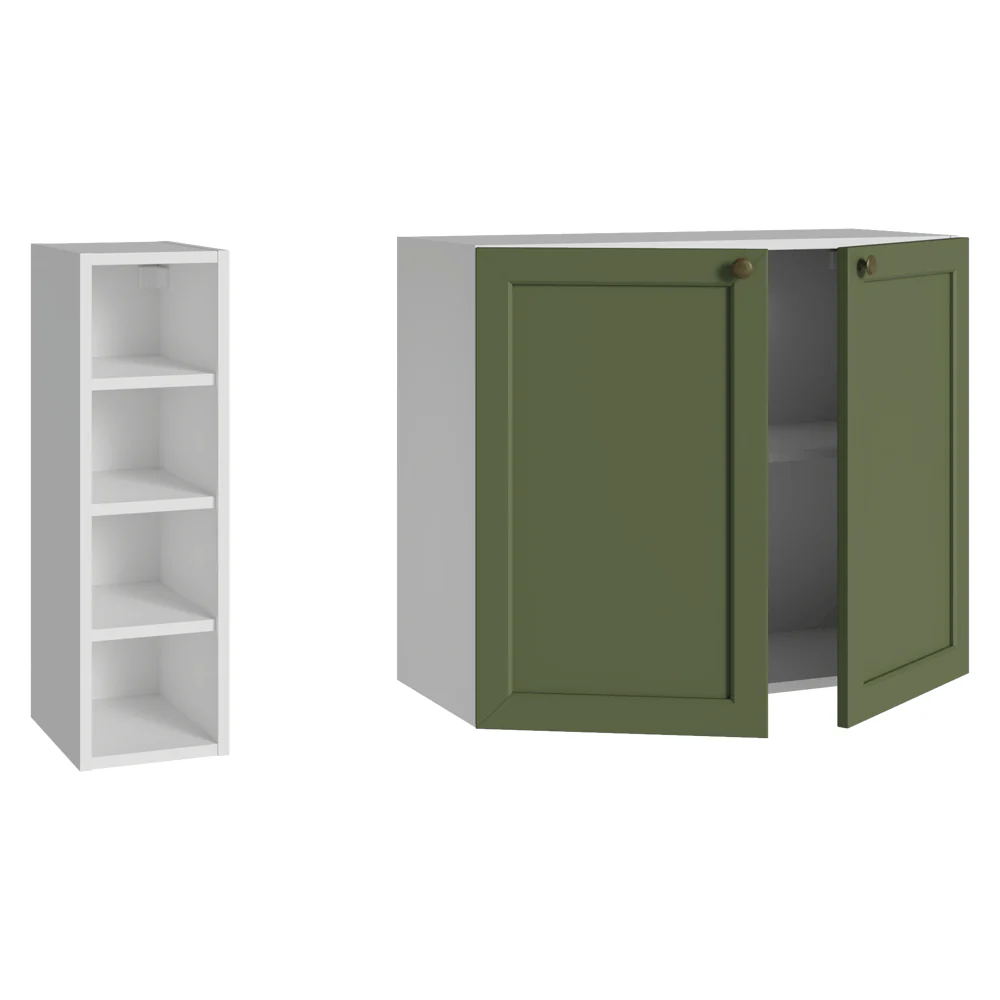 Buffet Aparador com Adega 100cm 2 Portas Branco/Verde Vik Madesa 16 - Image 12