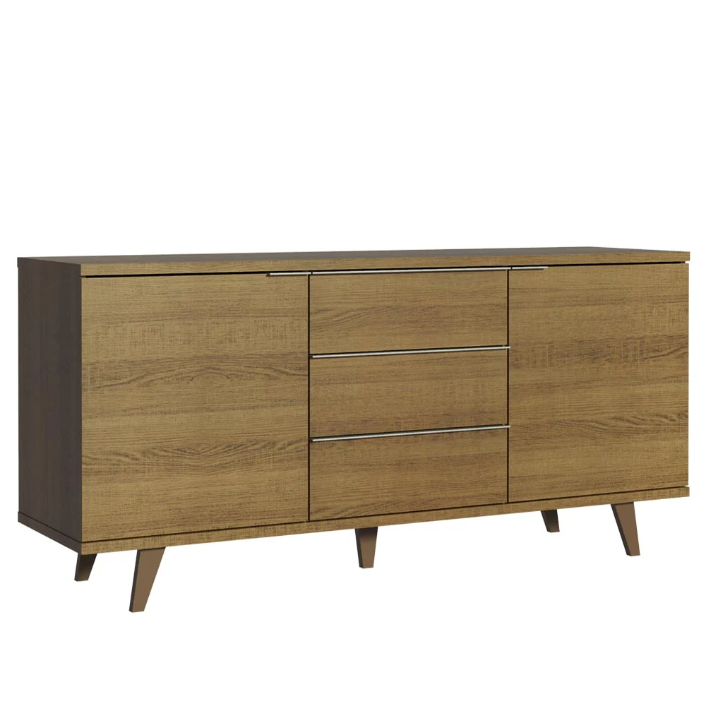 Buffet Aparador Madesa 3 Gavetas e 2 Portas com Pés Rustic - Image 9