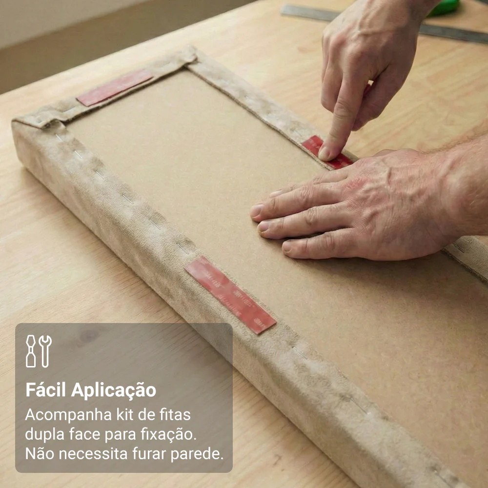 Cabeceira Estofada Modular Kit 6 Peças para Camas de Solteiro Imperial Madesa - Image 6