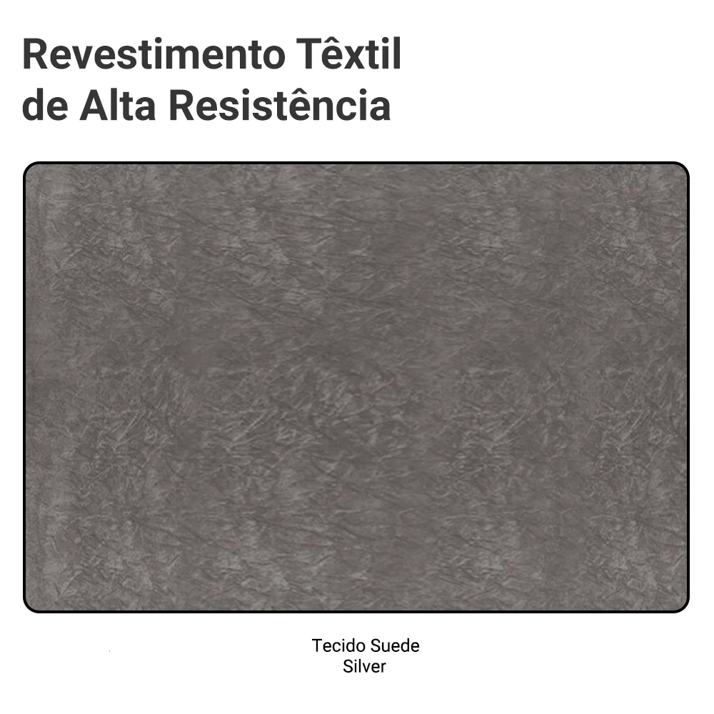 Cabeceira Estofada Modular Kit 6 Peças para Camas de Solteiro Silver Madesa - Image 7