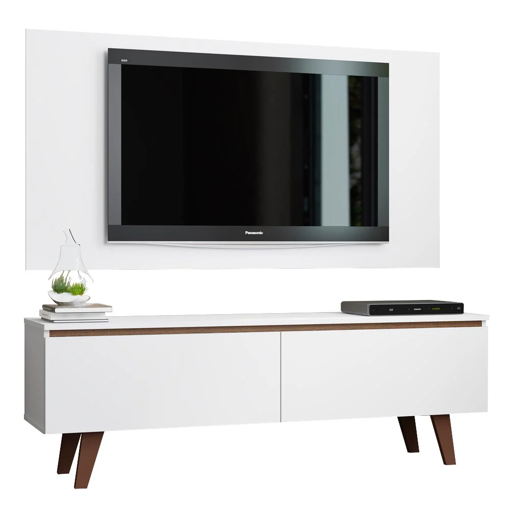 Rack Madesa Le Mans e Painel para TV até 55 Polegadas 2 Portas Branco - Image 2