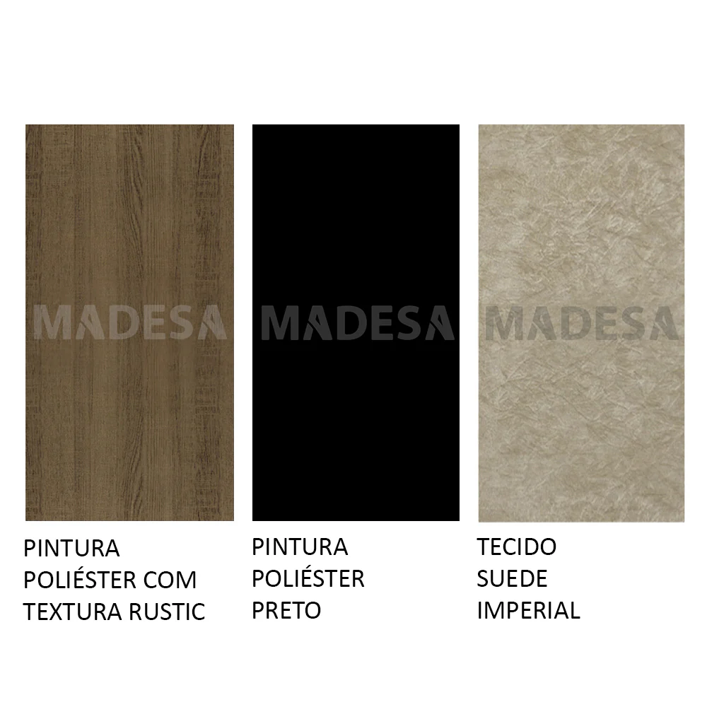 Conjunto Sala de Jantar Madesa Grazi Mesa Tampo de Vidro com 4 Cadeiras Rustic/Preto/Imperial - Image 10