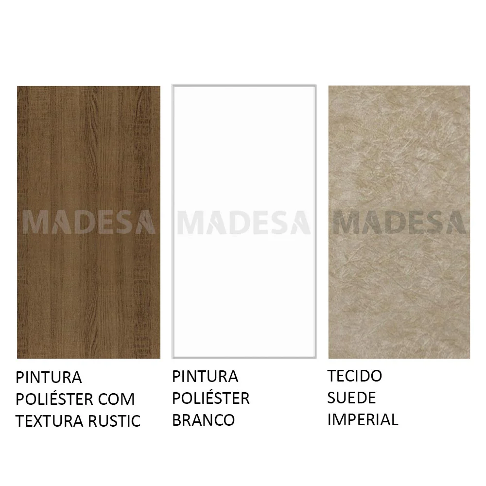 Conjunto Sala de Jantar Madesa Ingrid Mesa Tampo de Madeira com 4 Cadeiras Rustic/Branco/Imperial - Image 10