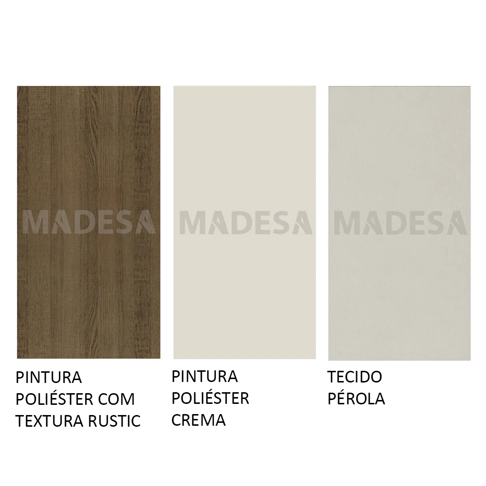 Conjunto Sala de Jantar Madesa Ohana Mesa Tampo de Madeira com 6 Cadeiras Rustic/Crema/Sintético Bege - Image 10