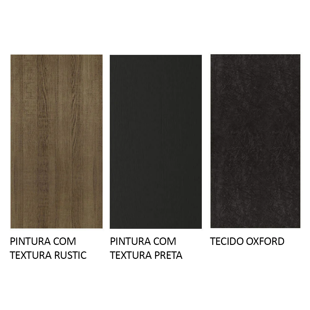 Conjunto Sala de Jantar Madesa Talita Mesa Tampo de Madeira com 4 Cadeiras Rustic/Preto/Oxford - Image 9