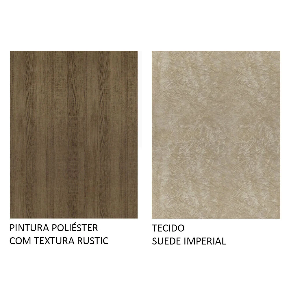Conjunto Sala de Jantar Mesa Tampo de Madeira 2 Cadeiras Rustic/Imperial Tainá Madesa - Image 9