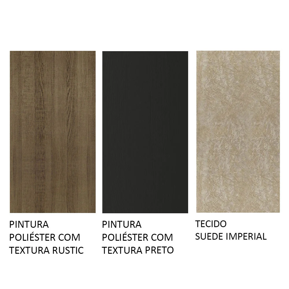 Conjunto Sala de Jantar Mesa Tampo de Madeira 6 Cadeiras Rustic/Preto/Imperial Renata Madesa - Image 10