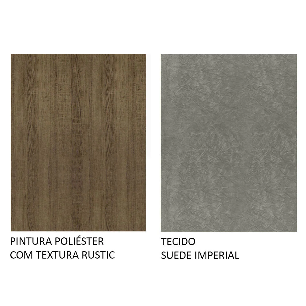 Conjunto Sala de Jantar Mesa Tampo de Vidro Redondo 4 Cadeiras Rustic/Silver Mile Madesa - Image 9