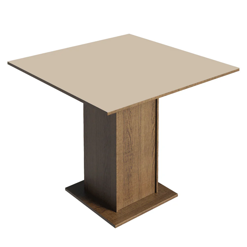 Conjunto Sala de Jantar Tampo de Madeira 4 Cadeiras Rustic/Crema/Imperial Cannes Madesa - Image 6