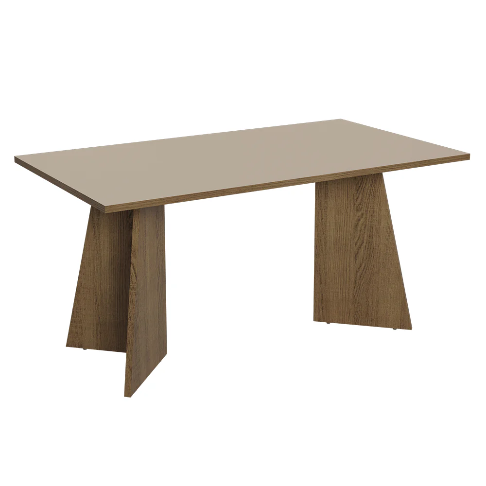 Conjunto Sala de Jantar Tampo de Madeira 4 Cadeiras Rustic/Crema/Imperial Tulum Madesa - Image 6