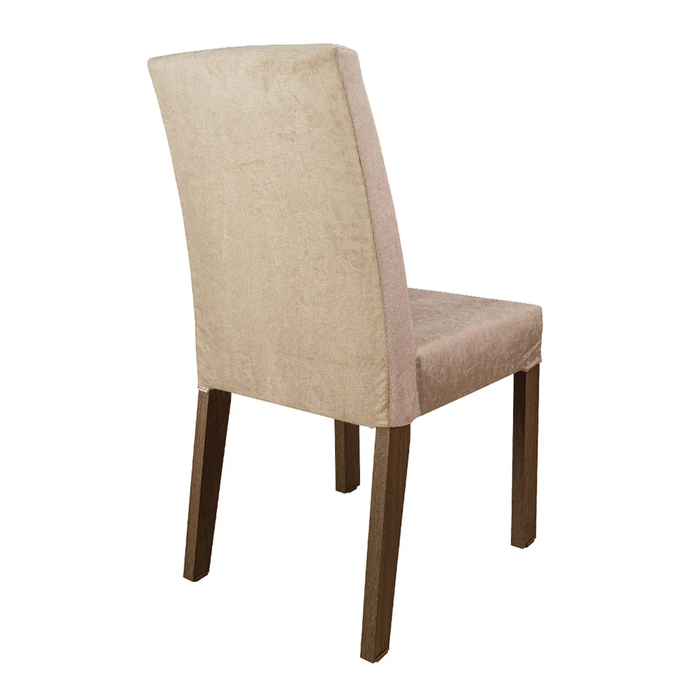 Conjunto Sala de Jantar Tampo de Vidro 4 Cadeiras Rustic/Crema/Imperial Nevada Madesa - Image 7