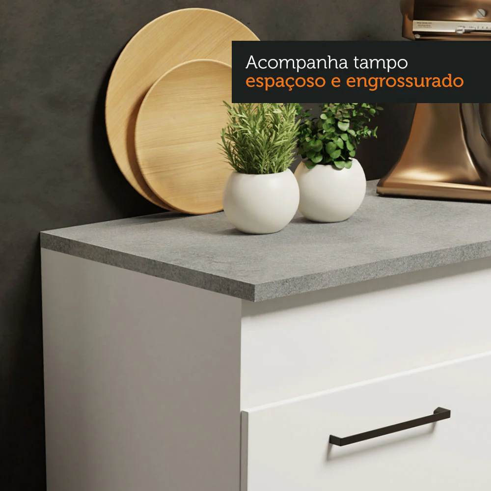 Armário de Cozinha Compacta 150cm Branco Agata Madesa 01 - Image 12
