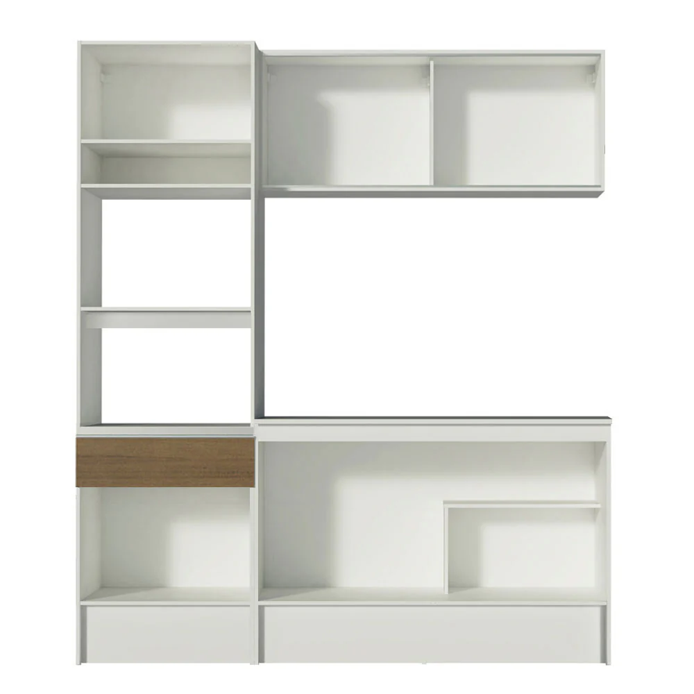 Armário de Cozinha Compacta 180cm Branco/Rustic Diamante Madesa 86 - Image 11